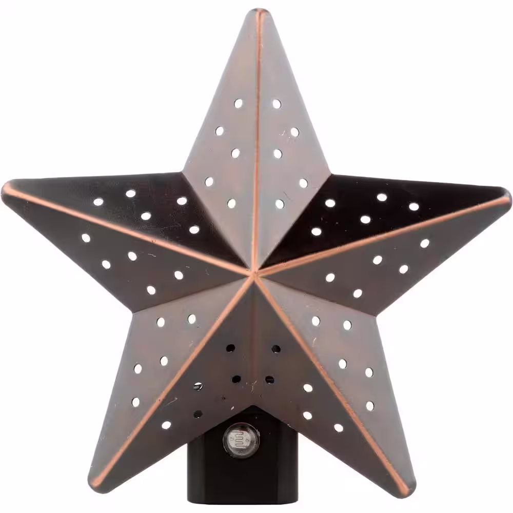 Westek Bronze Tin Star Automatic LED Night Light