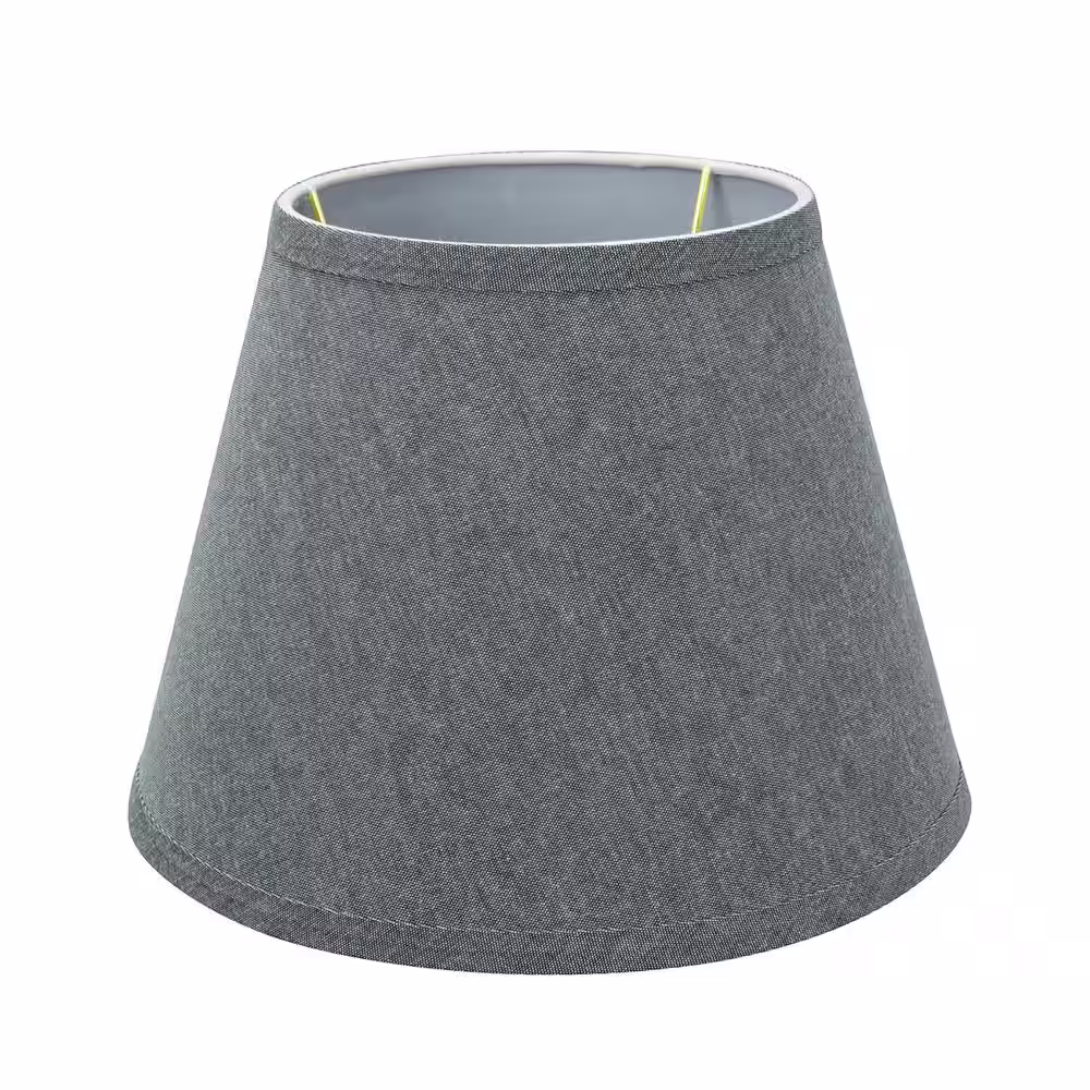 Aspen Creative Corporation 10 in. x 7.5 in. Grey Hardback Empire Lamp Shade