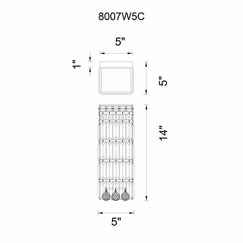 CWI Lighting Colosseum 2 Light Bathroom Sconce With Chrome Finish