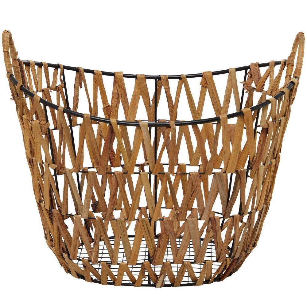 Novogratz Metal Storage Basket with Handles