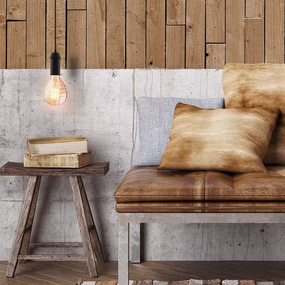 Globe Electric 40 Watt Dimmable Cage Filament Amber Glass Vintage Edison Incandescent Light Bulb, Soft White Light