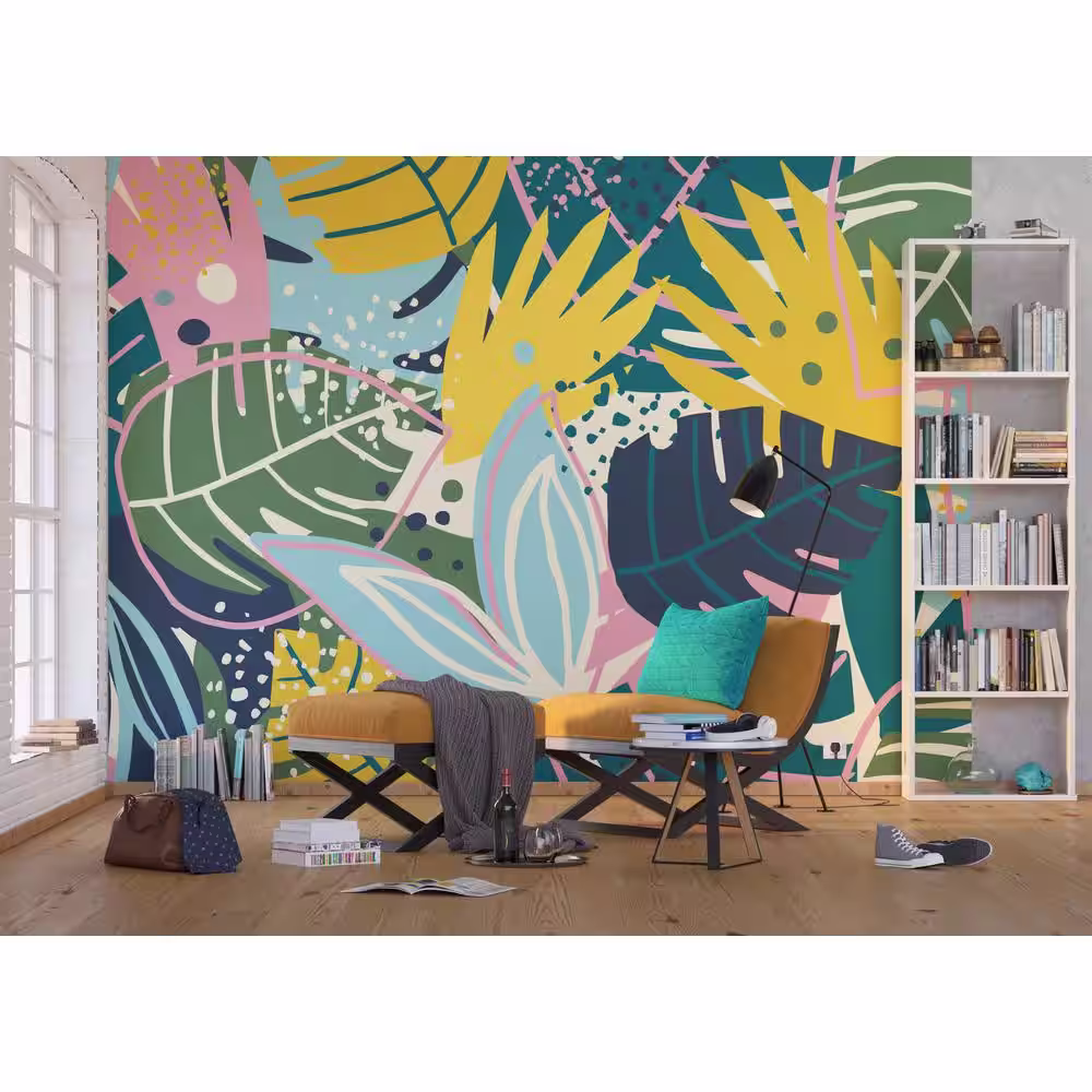 Dundee Deco Falkirk Airdrie Landscapes Exotic Leaves Vintage Wall Mural