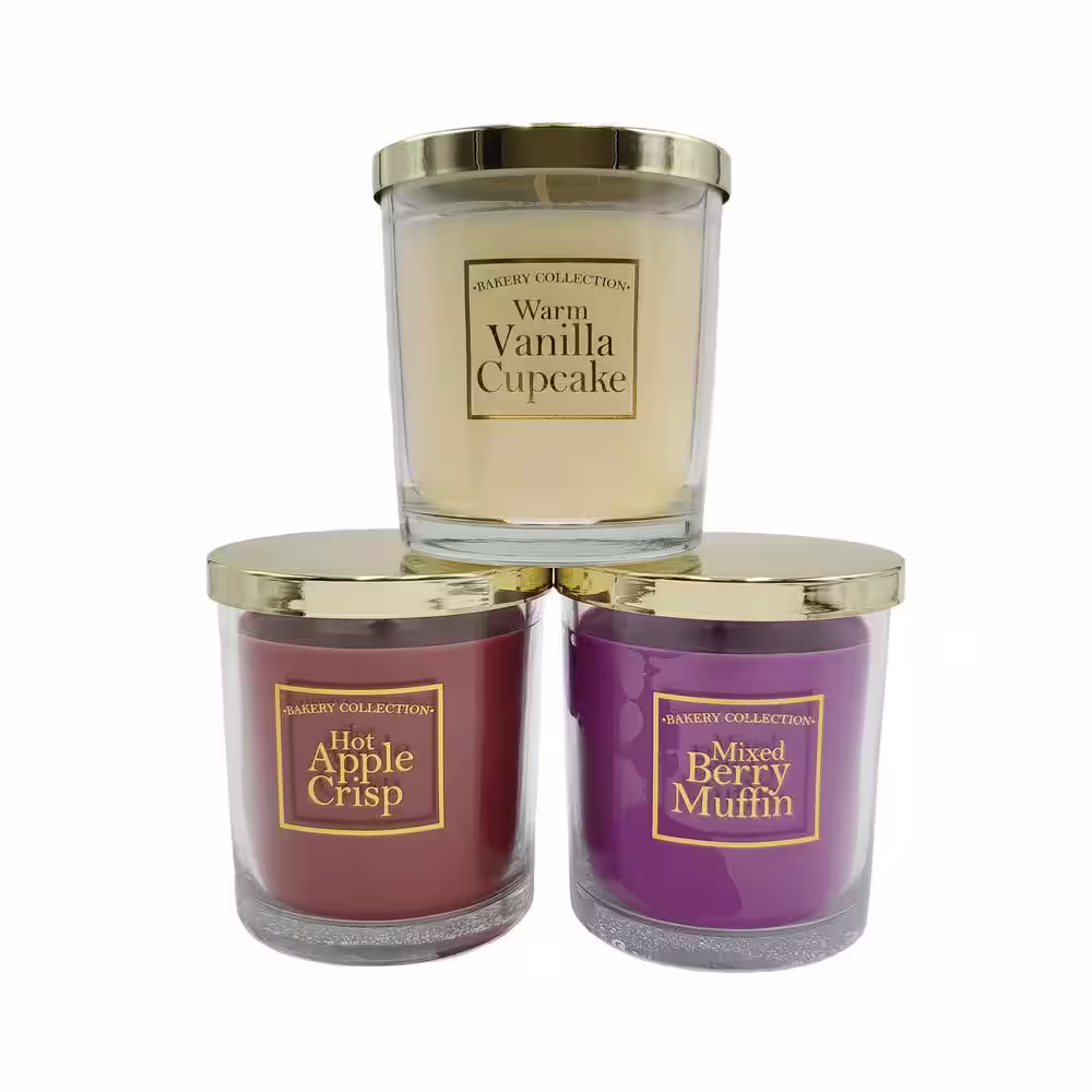 None 10 oz. Jars Bake Shoppe Scented Wax Candle Collection (Set of 3)