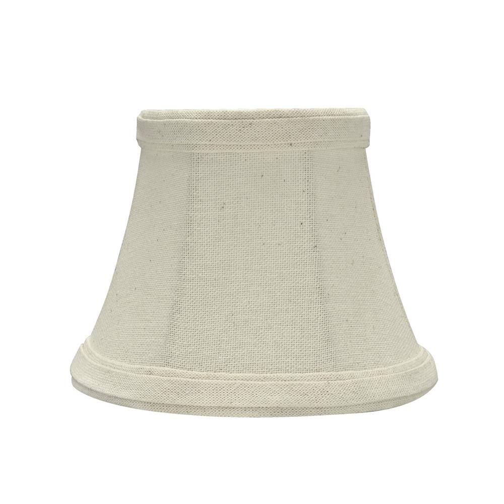 Aspen Creative Corporation 5 in. x 4 in. Off White Bell Lamp Shade (2-Pack)