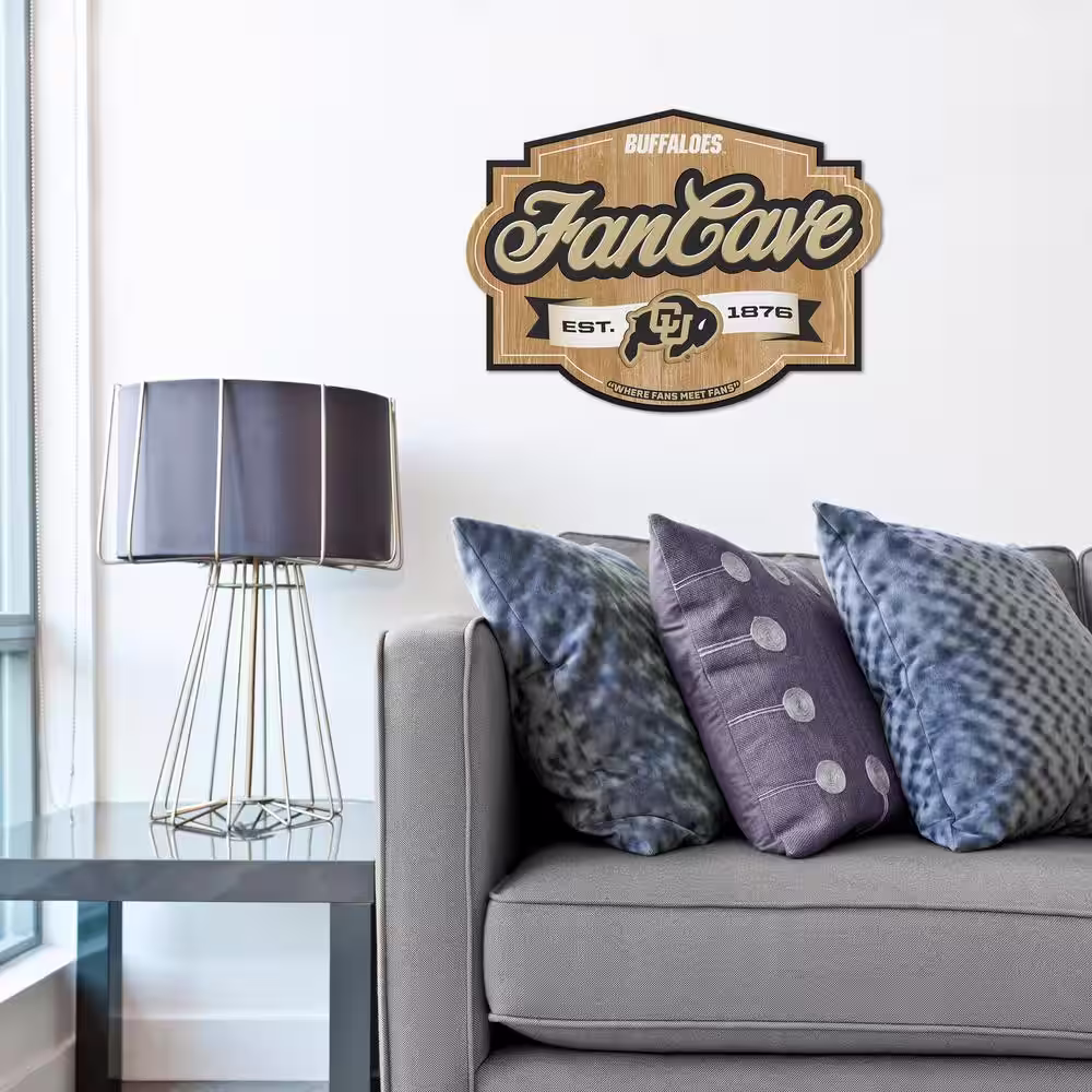 YouTheFan NCAA Colorado Buffaloes Fan Cave Decorative Sign