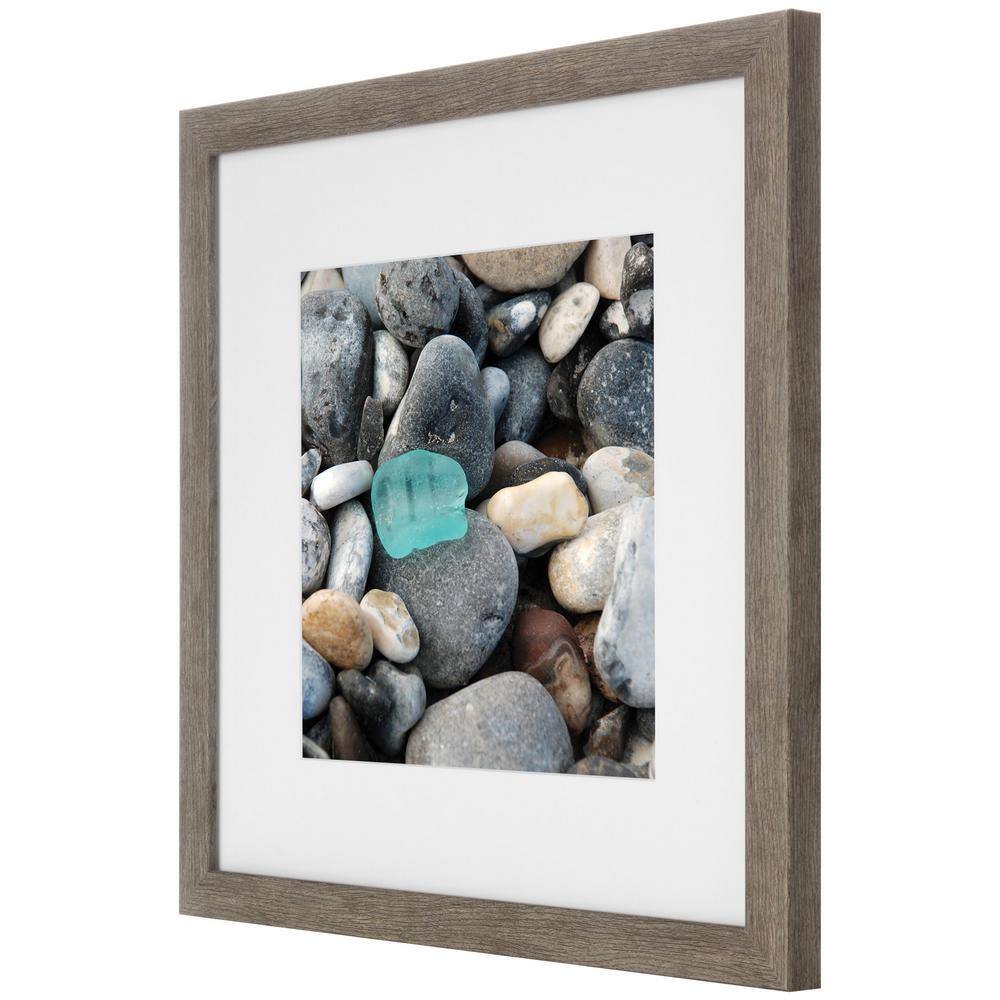 None 8 in. x 8 in. Gray Gallery Wall Picture Frame Set (Set of 9)