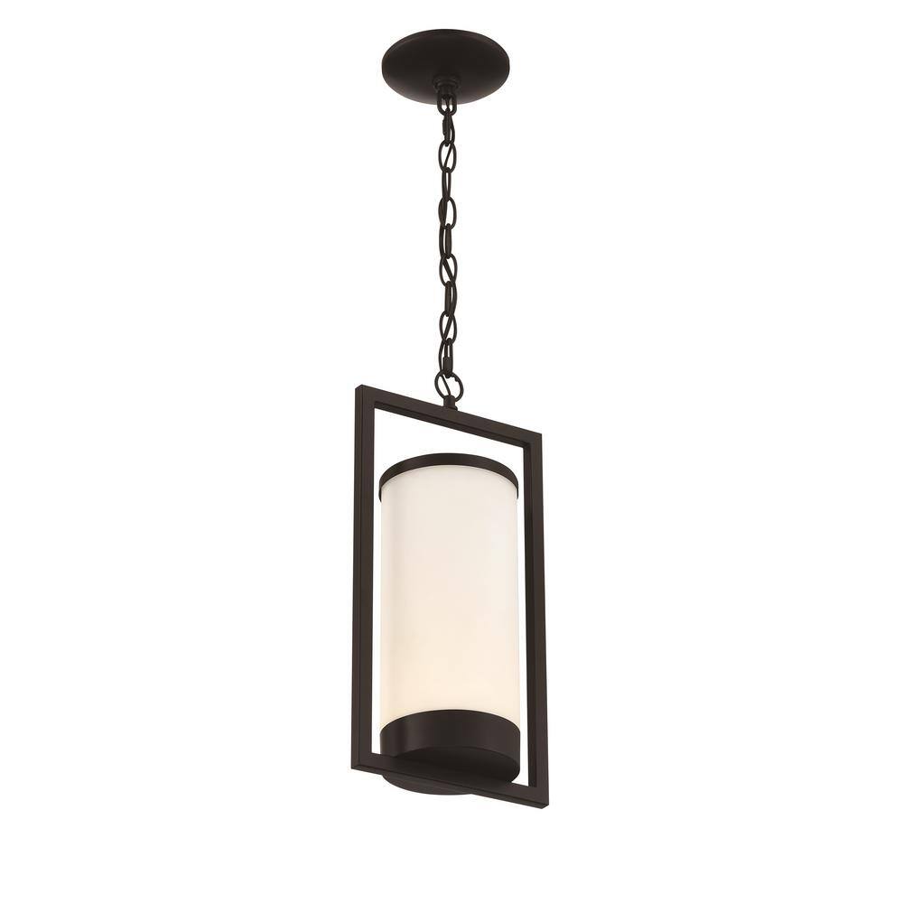 GLUCKSTEINELEMENTS Landon 1 Light Black LED Outdoor Pendant