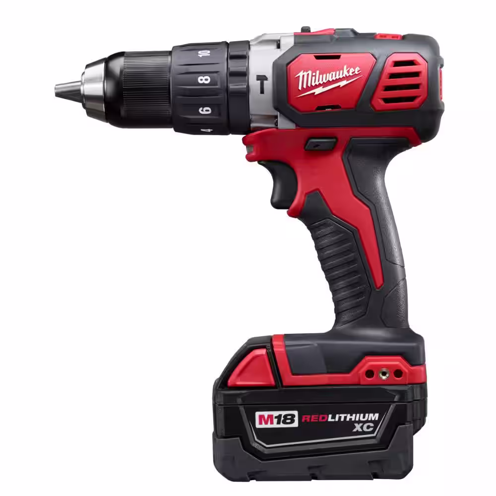 Milwaukee M18 18V Lithium-Ion Cordless Hammer Drill/Impact/Sawzall/Light Combo Kit (4-Tool) with  LED Flood light