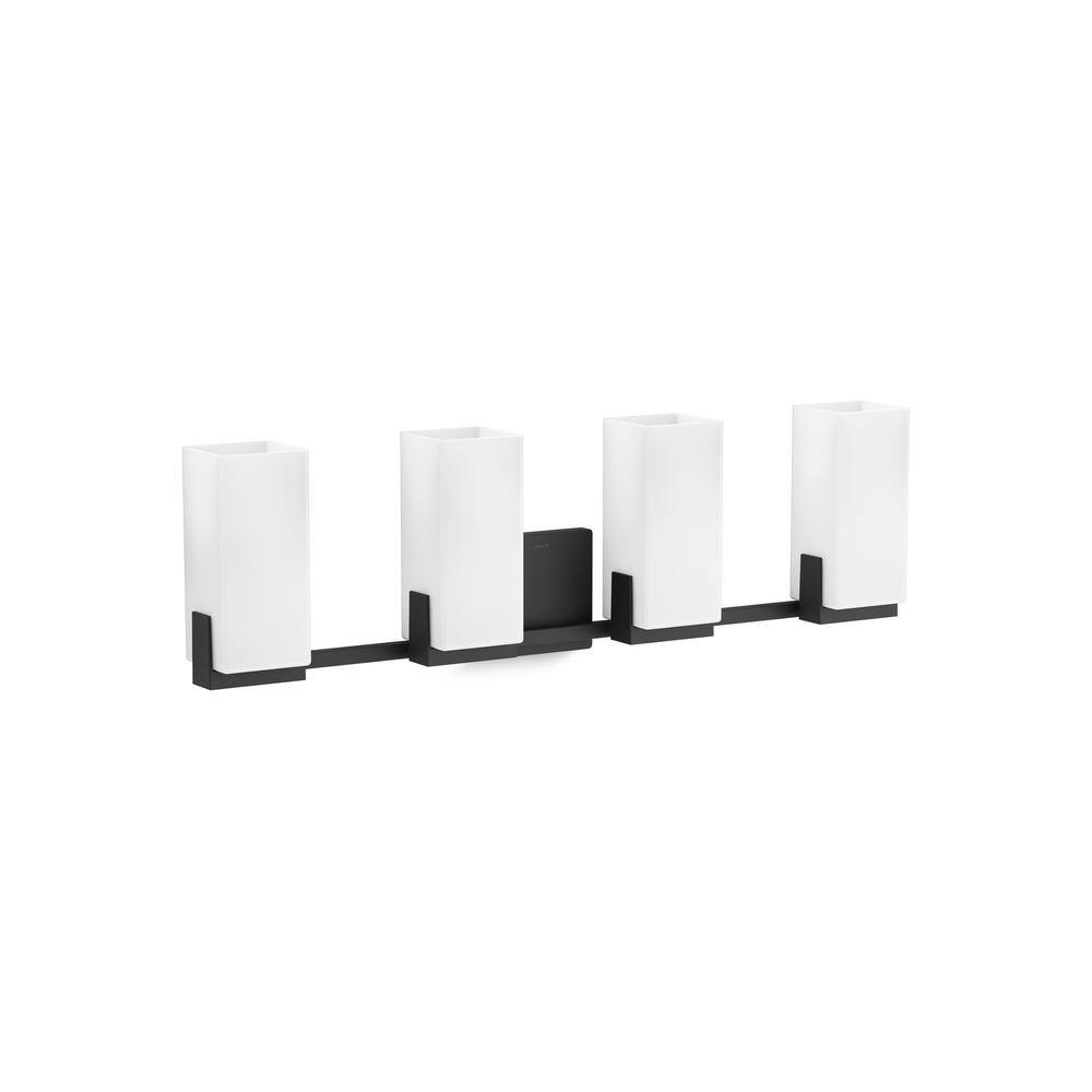 KOHLER Honesty 4-Light Matte Black Wall Sconce