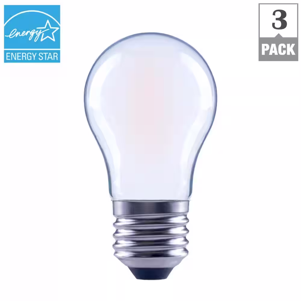 EcoSmart 40-Watt Equivalent A15 Dimmable ENERGY STAR Frosted Glass Deco Filament LED Vintage Edison Light Bulb Soft White(3-Pack)