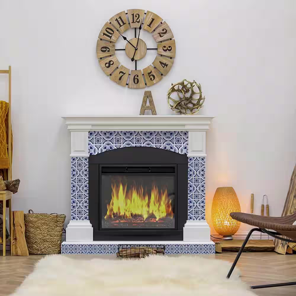 None Blue/White H22 4 in. x 4 in. Vinyl Peel and Stick Tile (24 Tiles, 2.67 sq. ft./pack)