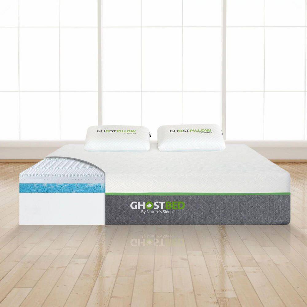 GHOSTBED Elegance by GB Queen Size Medium Firm Gel Memory Foam 12 inch Hybrid Cool to touch Mattress