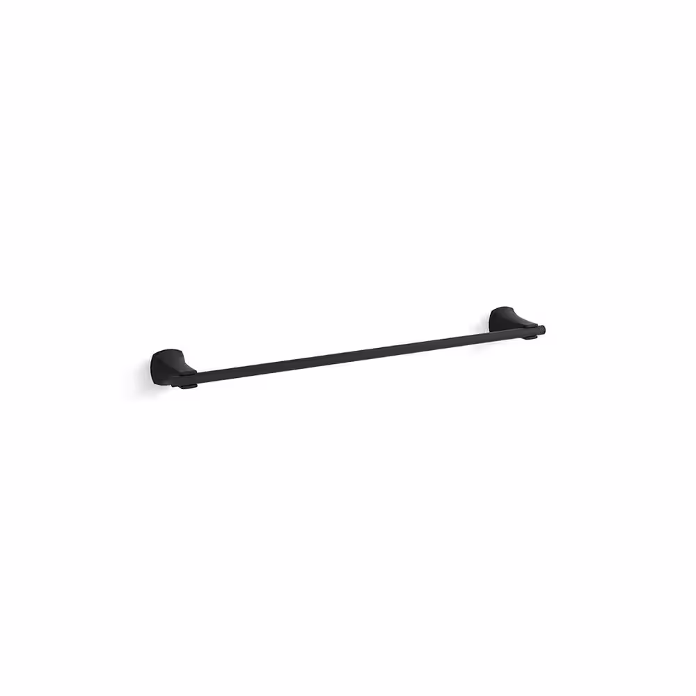 KOHLER Rubicon 3-Piece Bathroom Hardware Set in Matte Black