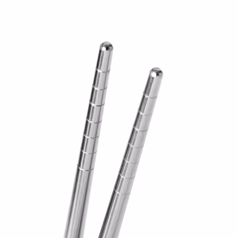 None Reusable Stainless Steel Metal Chopsticks Set 5-Pair Set