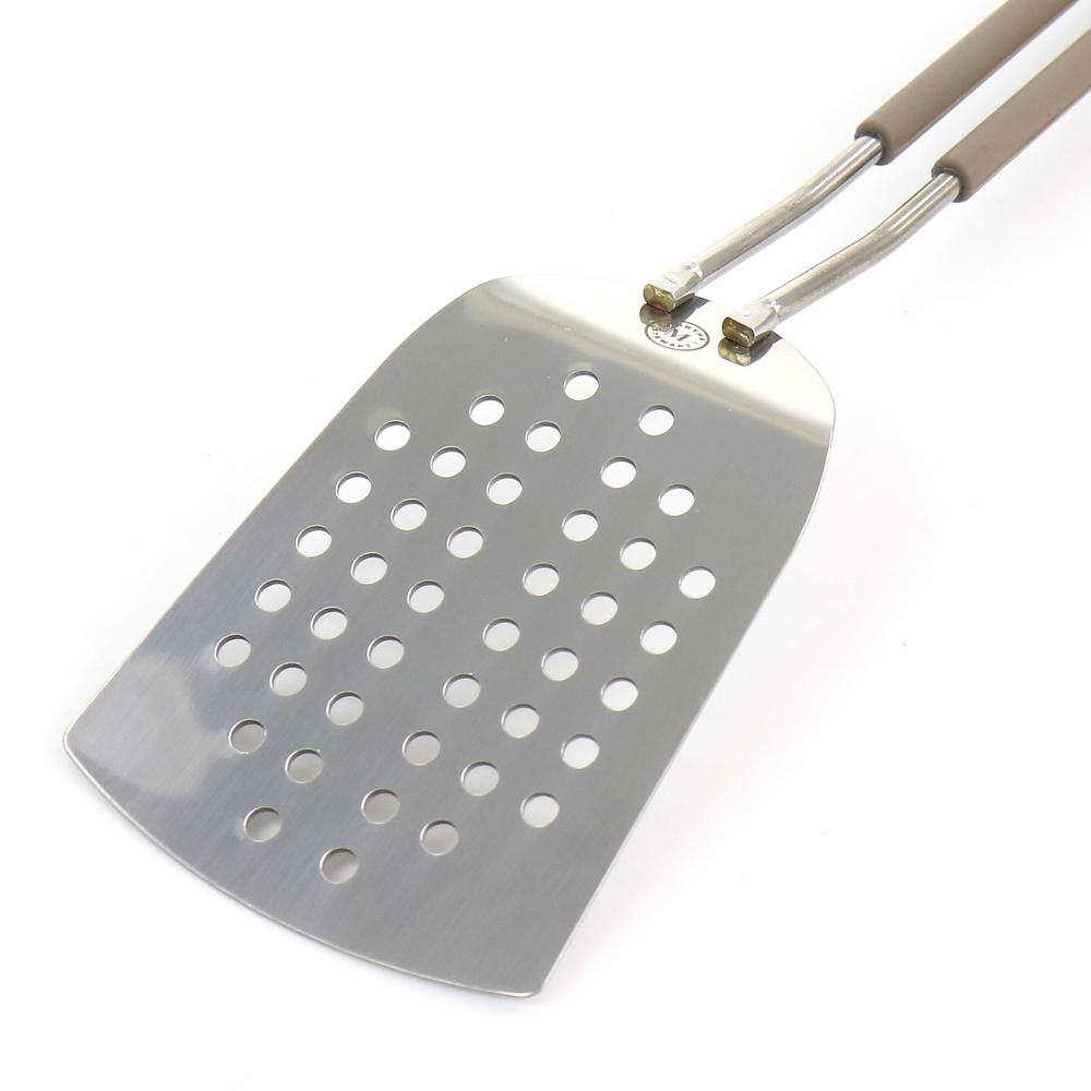 MARTHA STEWART Stainless Steel Slotted Spatula in Gray