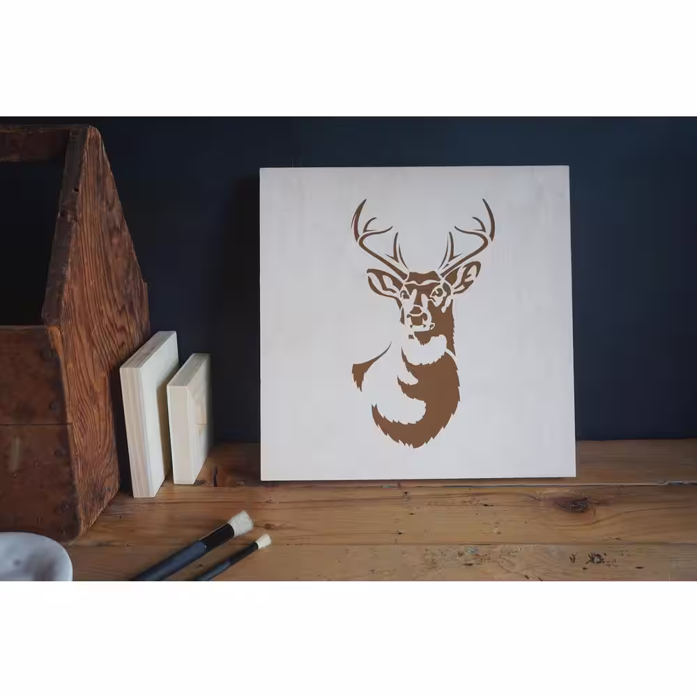 Stencil1 Antlered Deer Stencil