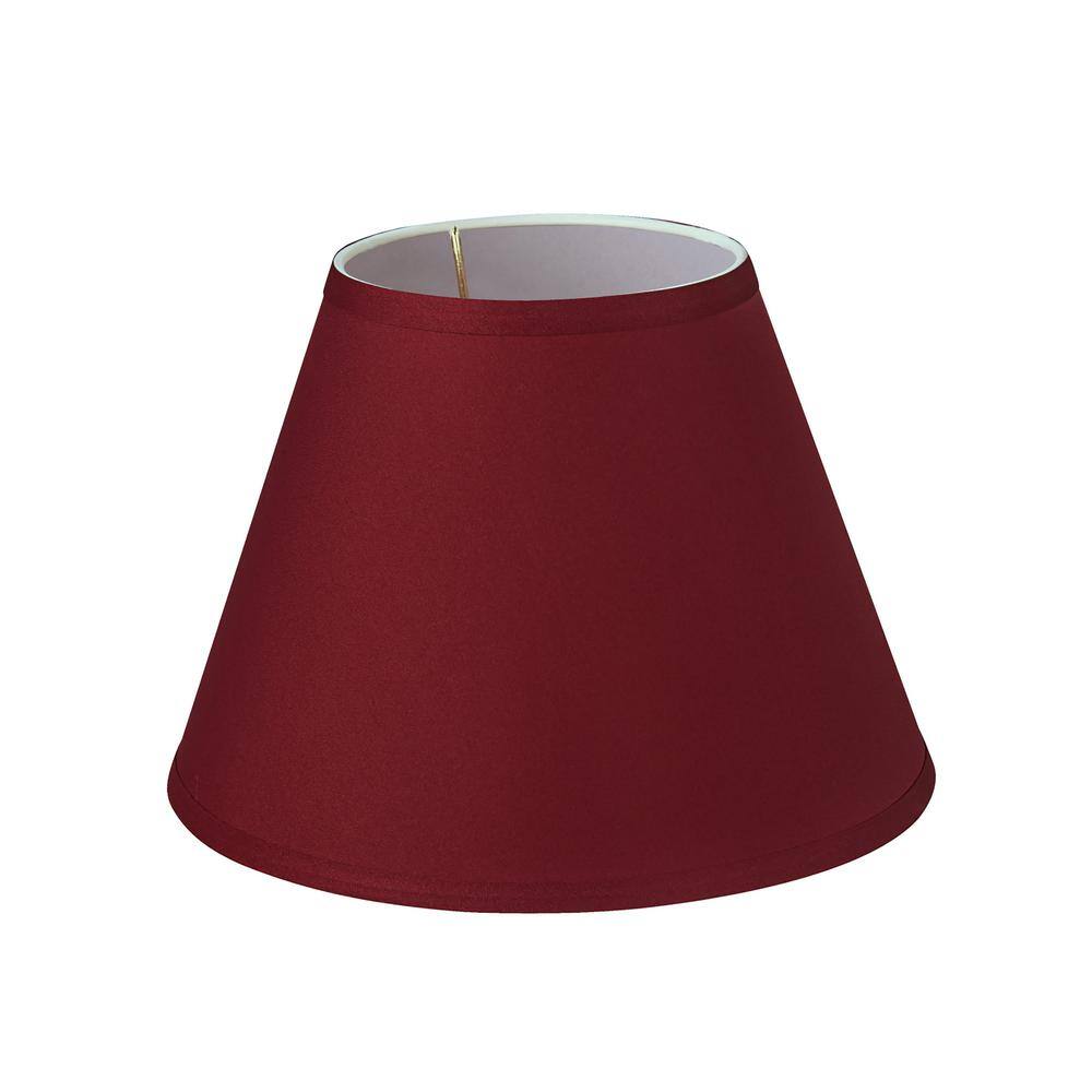Aspen Creative Corporation 9 in. x 7 in. Blood Red Hardback Empire Lamp Shade