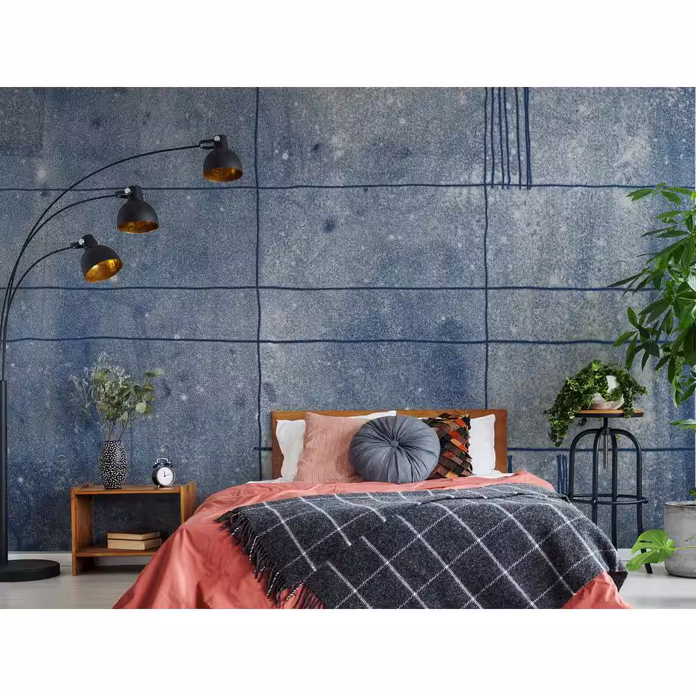 A-Street Prints Panes Blue Wall Mural