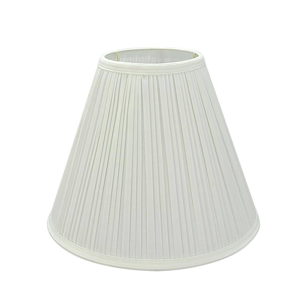 Aspen Creative Corporation 11.5 in. x 9.5 in. Off-White Pleated Empire Lamp Shade