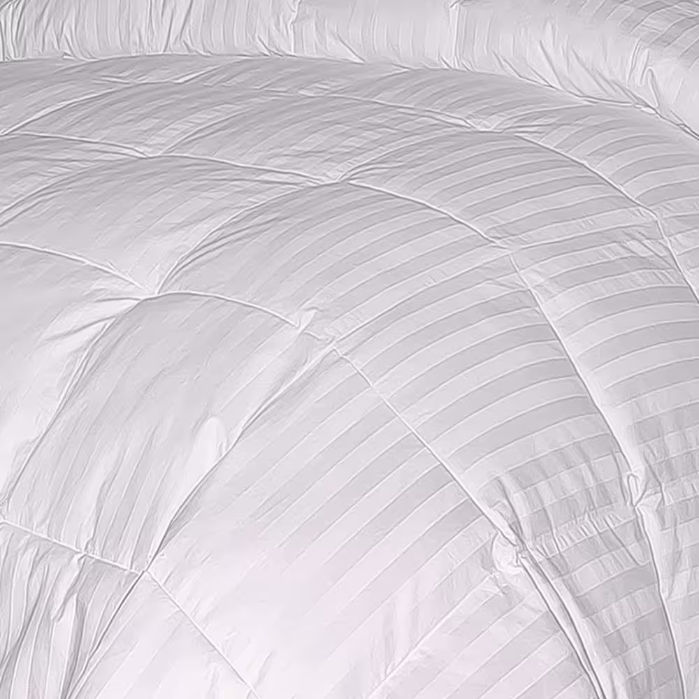 Blue Ridge 350 Thread Count White Damask Down Alternative Comforter