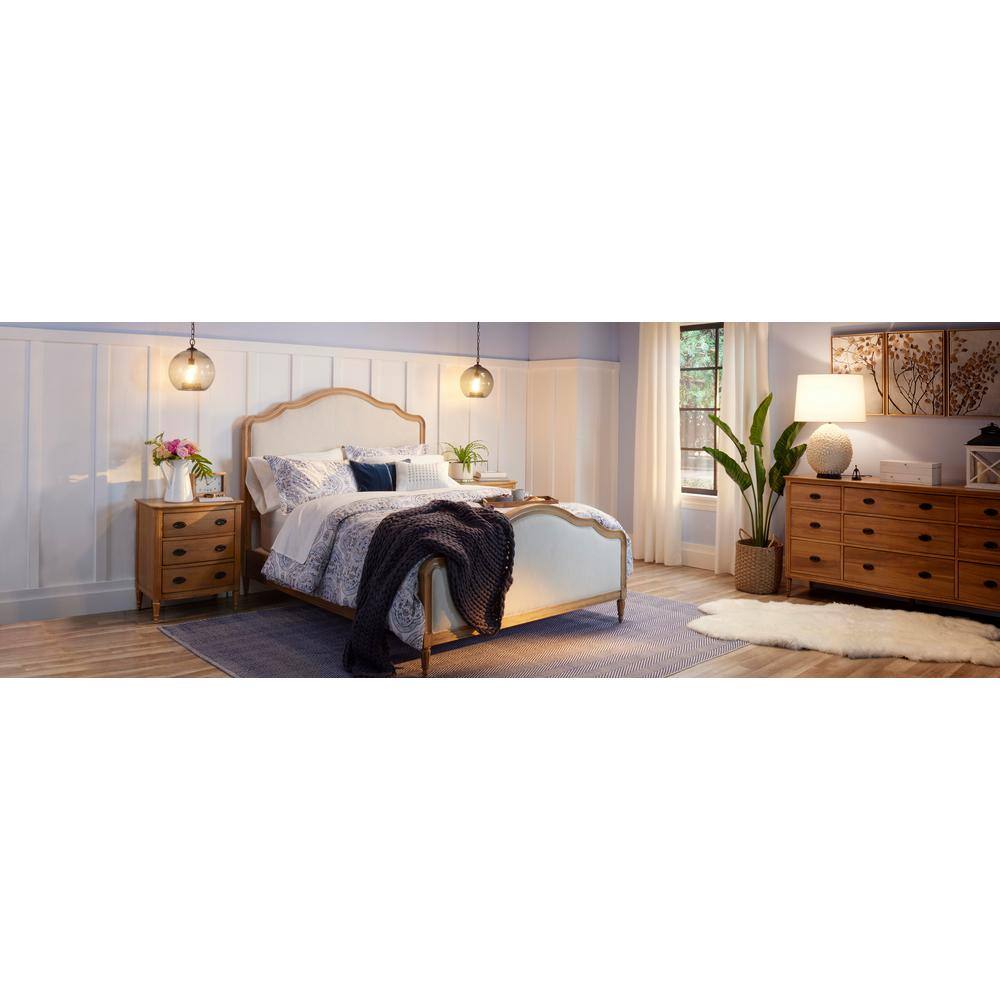 Zentique Hand Woven Cylindrical Wicker Seagrass Medium Basket with Handles