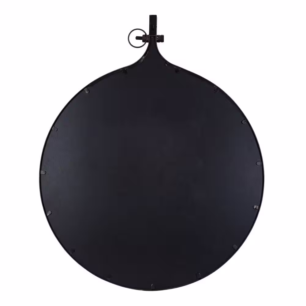 Kate and Laurel Yitro 36.50 in. H x 30.00 in. W Round Metal Framed Bronze Mirror