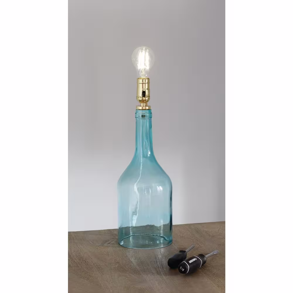 Commercial Electric Brass DIY Make-a-Lamp Bottle Adaptor Kit