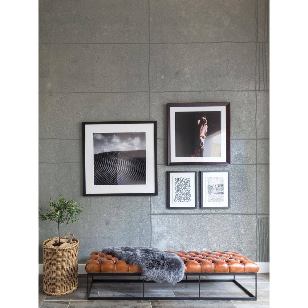 None Panes Grey Geometric Non Woven Wall Mural
