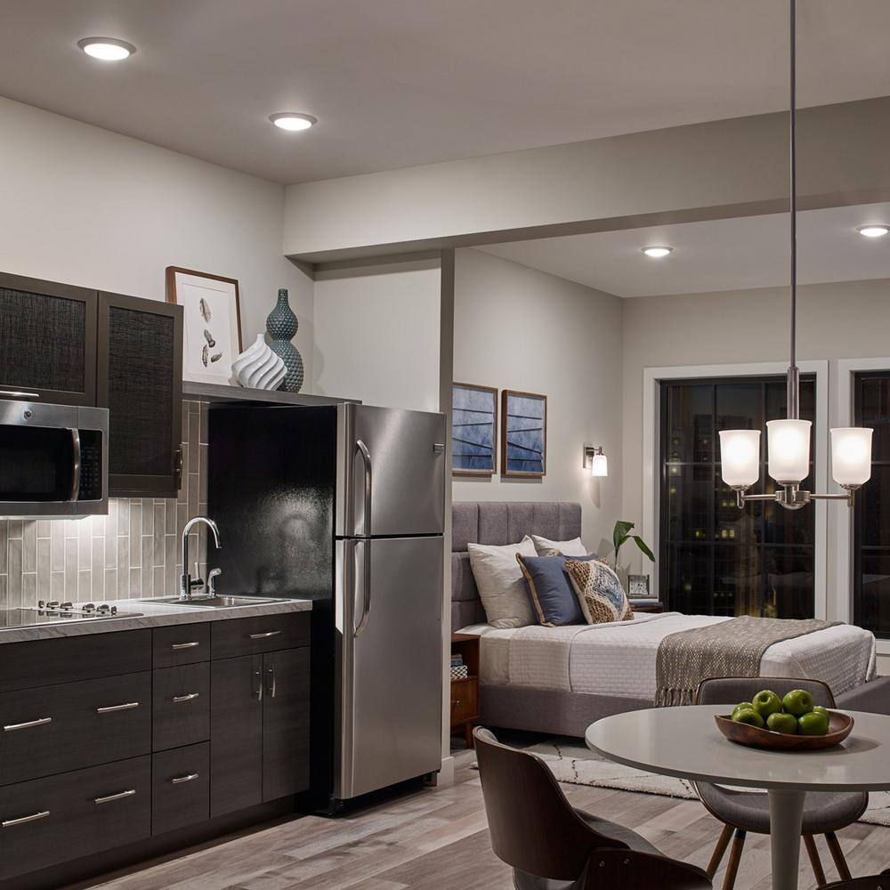 KICHLER 4U Series 12 in. 3000K LED Textured White Under Cabinet Light with Frosted Diffuser