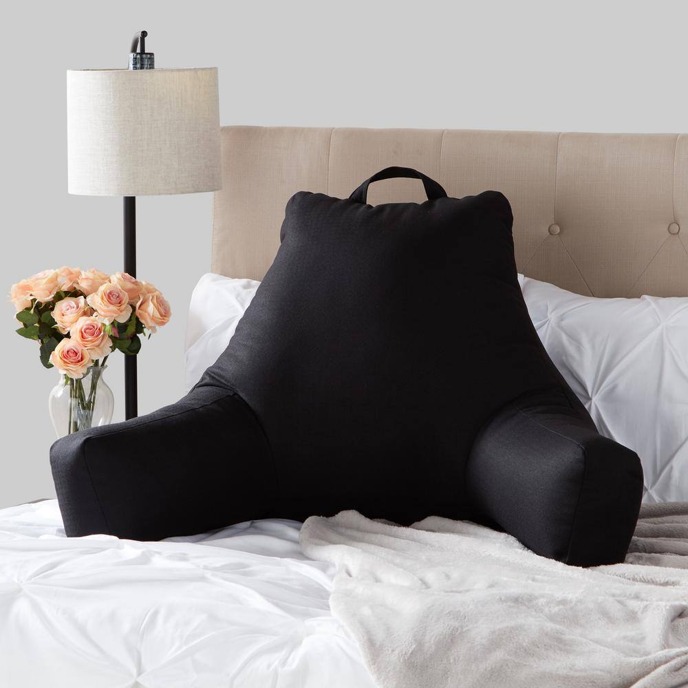 Greendale Home Fashions Solid Basketweave Jumbo Bed Rest Pillow