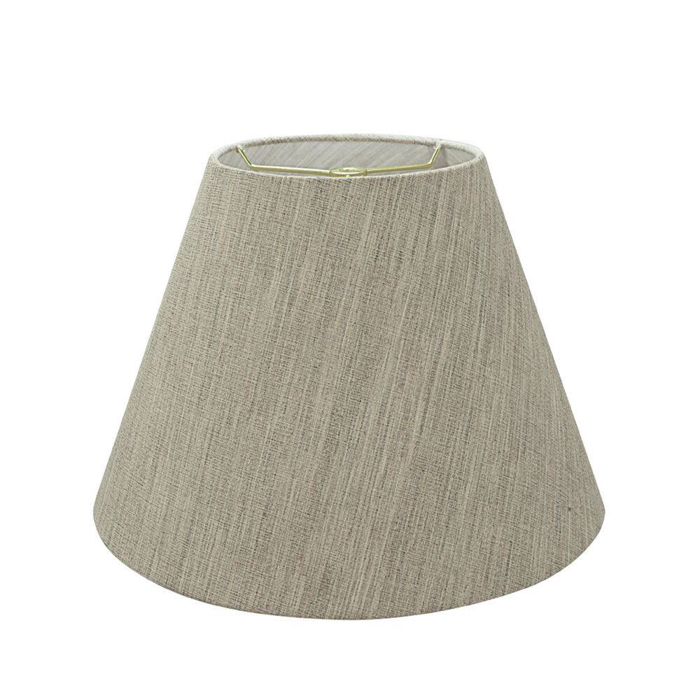 Aspen Creative Corporation 14 in. x 10 in. Light Grey Hardback Empire Lamp Shade