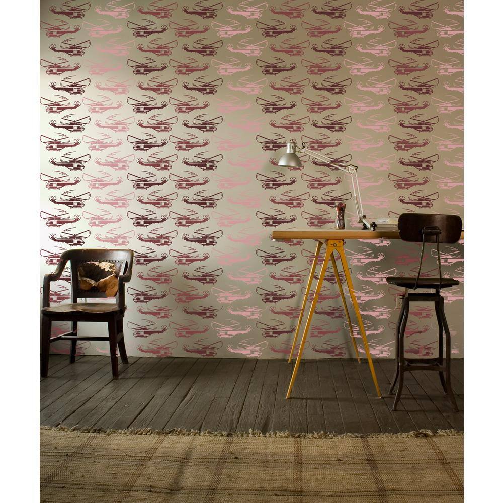 Stencil1 Helicopter Repeat Pattern Stencil