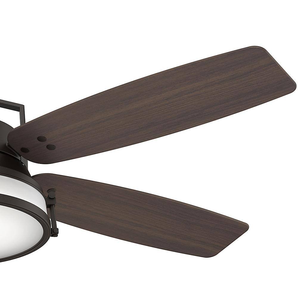Casablanca Caneel Bay 56 in. LED Indoor/Outdoor Maiden Bronze Ceiling Fan with Light Kit and Wall Control