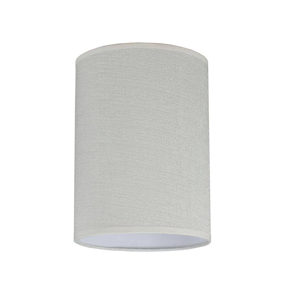 Aspen Creative Corporation 8 in. x 11 in. Off White Hardback Drum/Cylinder Lamp Shade
