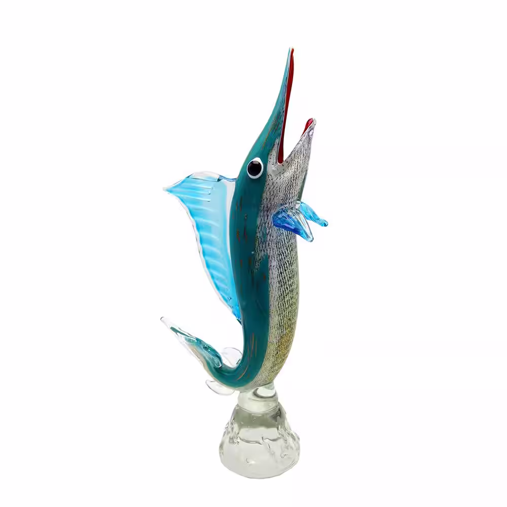 Dale Tiffany Marlin Handcrafted Art Glass Figurine