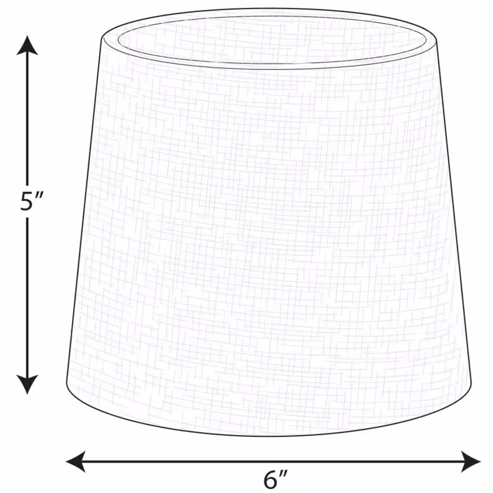 Progress Lighting Flax Linen Accessory Shade