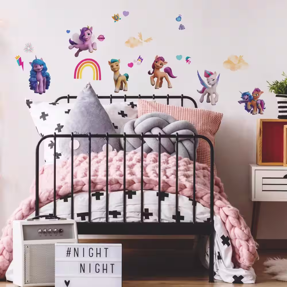 RoomMates Pink and Orange and Blue My Little Pony Wall Decals