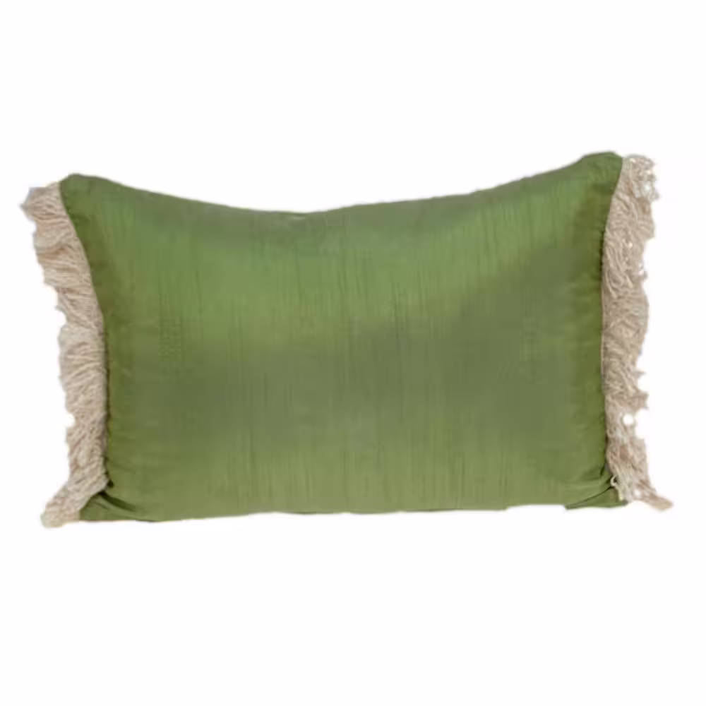 None Leesa Green Bolster Throw Pillow