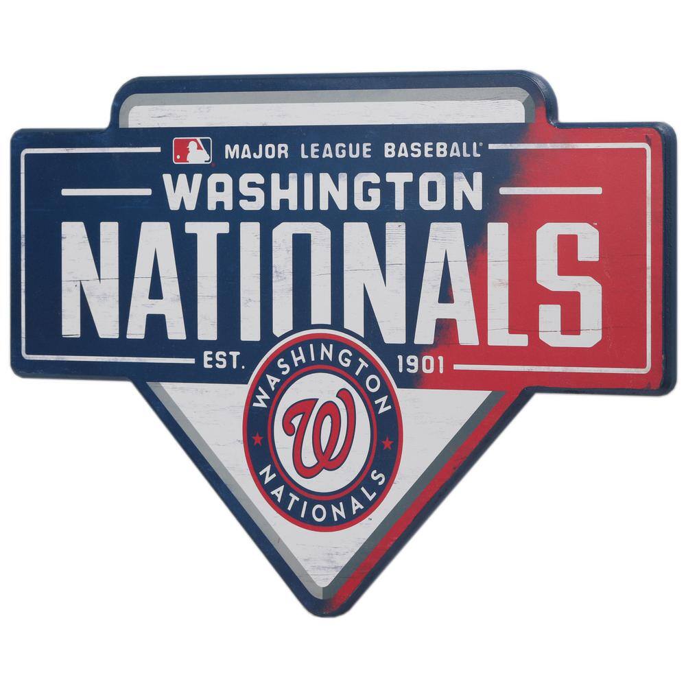 Open Road Brands Washington Nationals MDF Base Wooden Wall Art