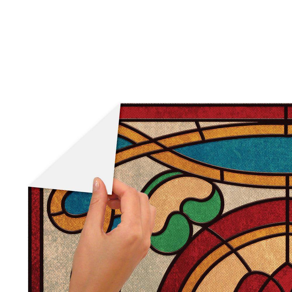 RoomMates STRANGER THINGS MULTICOLORED CREEL HOUSE ROSE WINDOW XL GIANT PEEL and STICK WALL DECAL