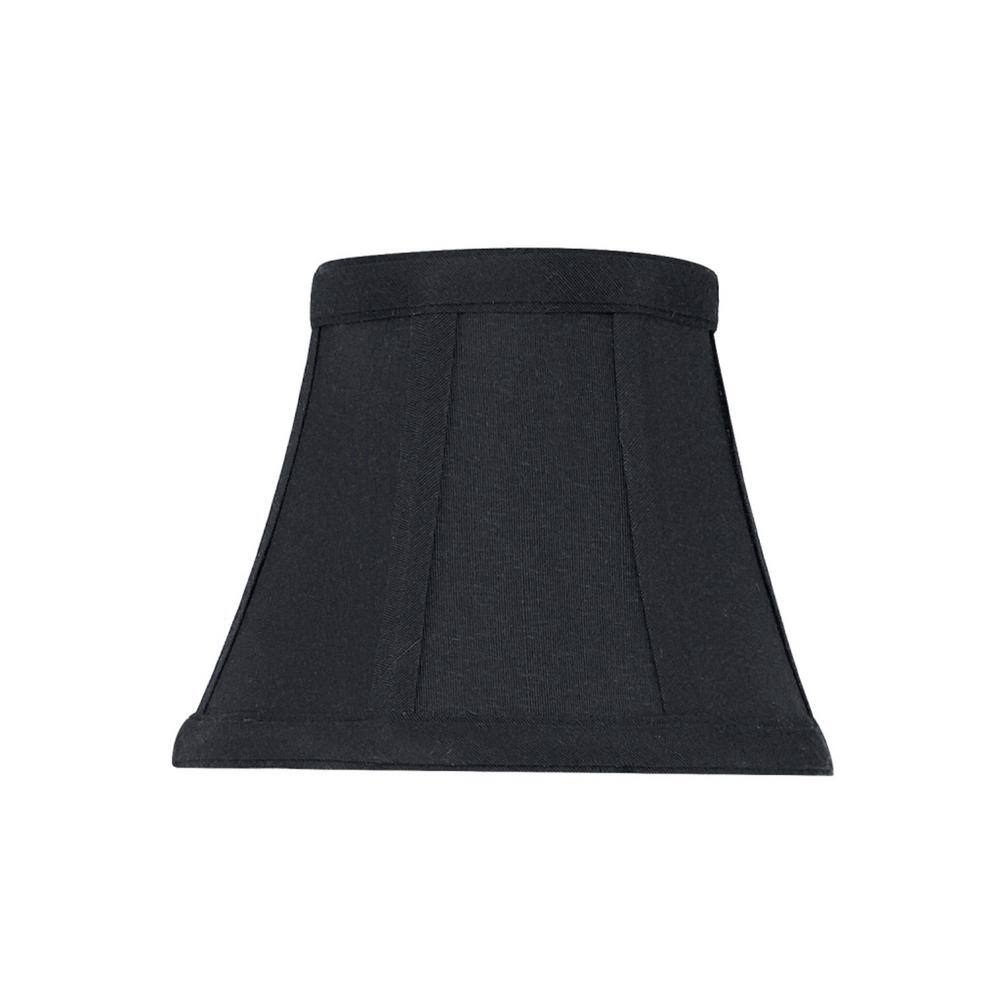 Aspen Creative Corporation 5 in. x 4 in. Black Bell Lamp Shade (6-Pack)