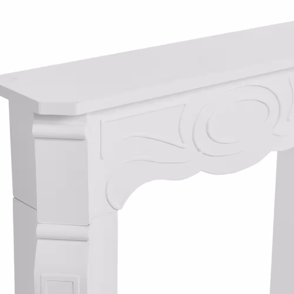 Storied Home Victorian Mantel, White