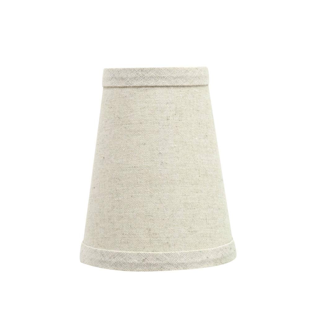 Aspen Creative Corporation 4 in. x 5 in. Oatmeal Hardback Empire Lamp Shade (5-Pack)