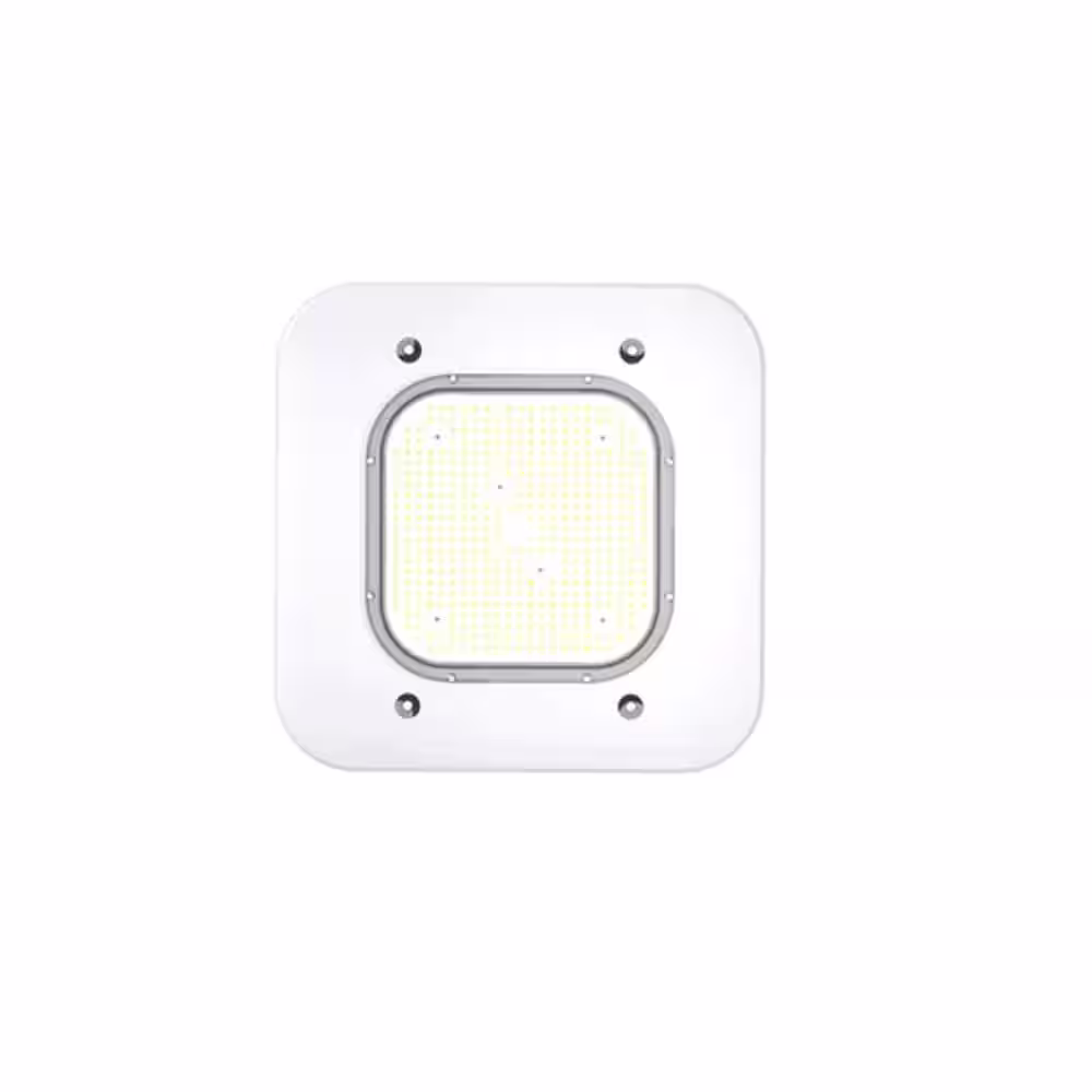 None Yale 2nd Gen 150- Watt Equivalent Integrated LED White Petroleum Area Canopy Light 5700 K