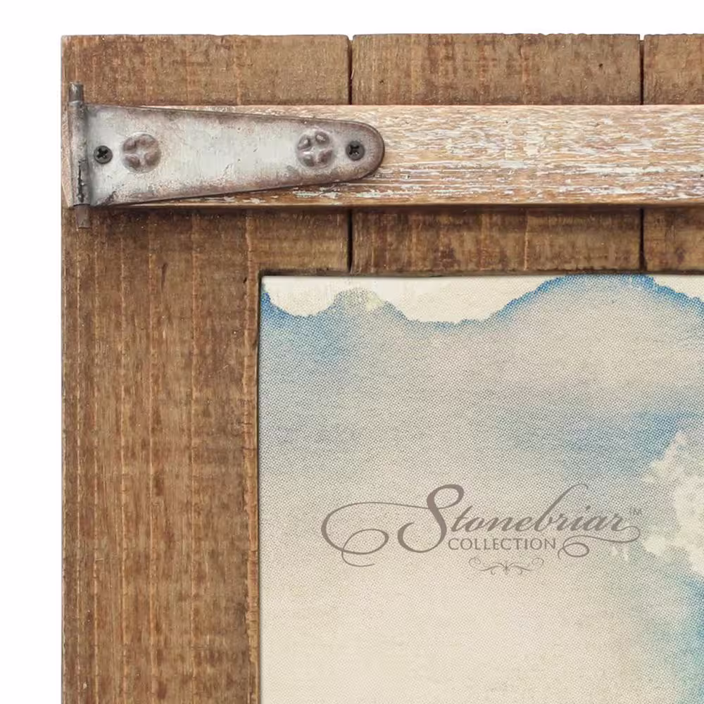 Stonebriar Collection 1-Opening 5 in. X 7 in. Brown Wooden Picture Frame