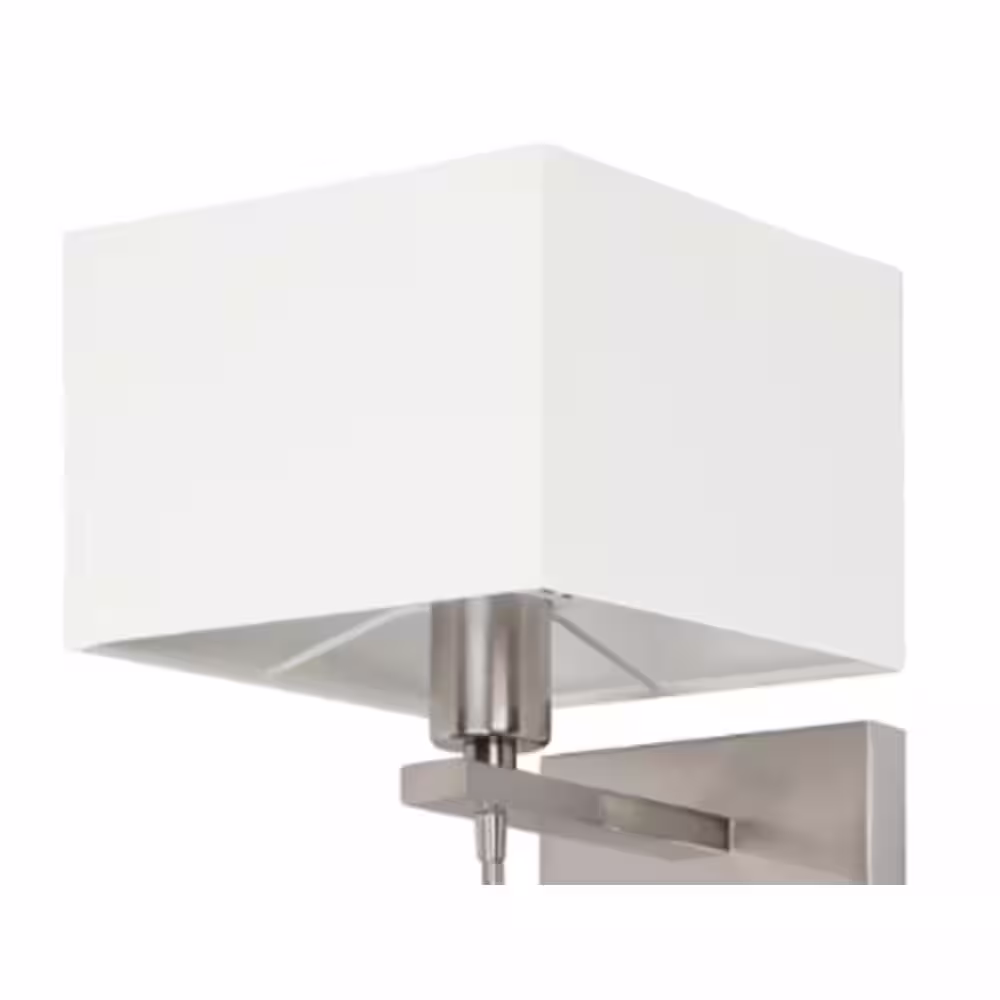 Aspects 1-Light Satin Nickel Portable Lamp with LED Reading Light