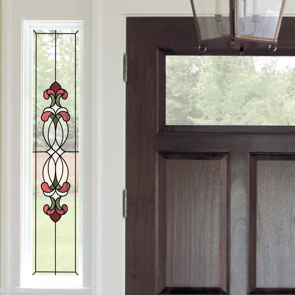 InHome Red Hanover Stained Glass Decal (Set of 2)