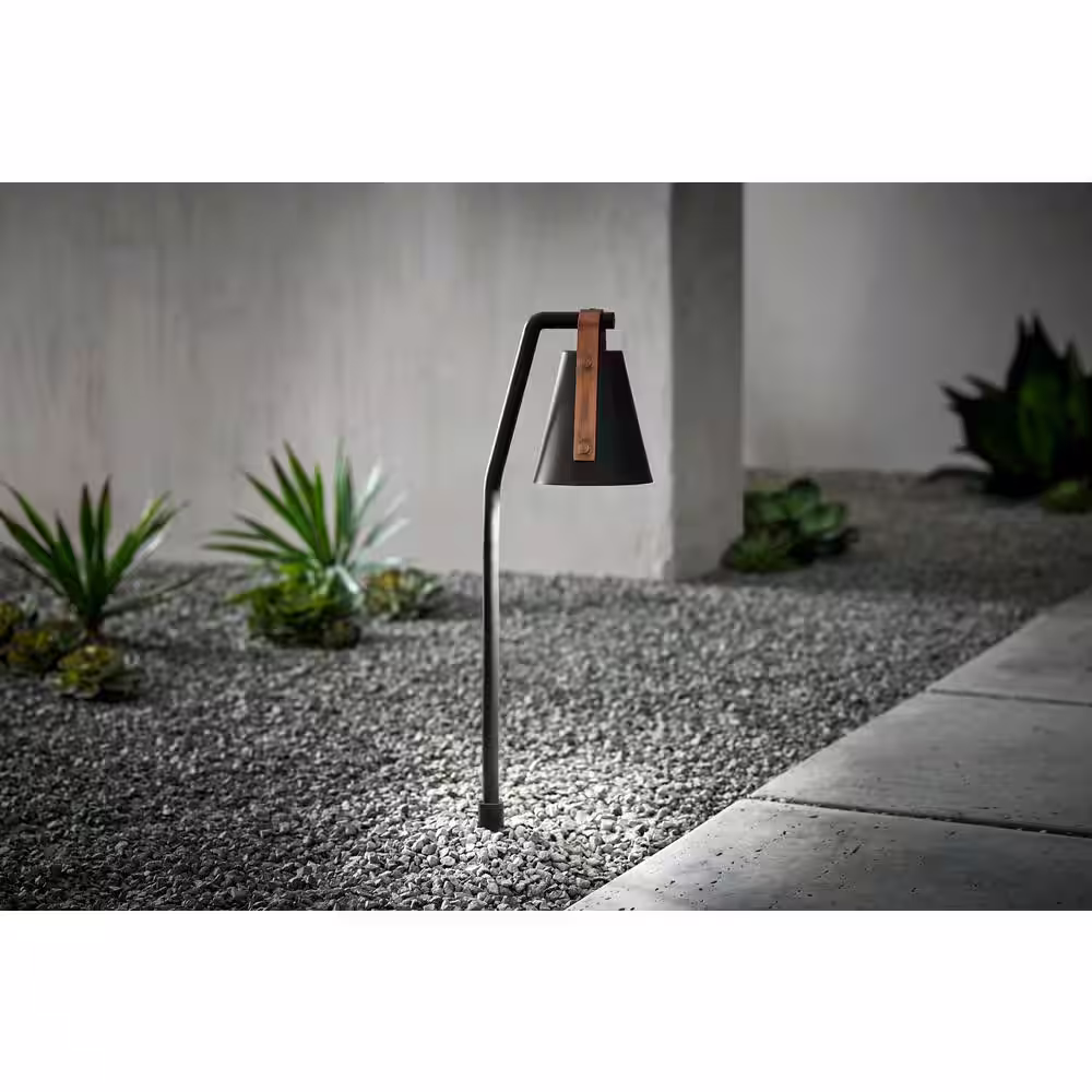 Hampton Bay Bainbridge 40-Watt Equivalent Low Voltage Espesso Bronze/Copper Integrated LED Outdoor Landscape Path Light