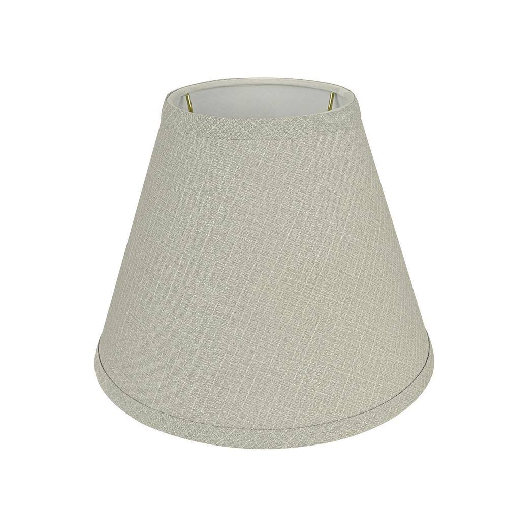 Aspen Creative Corporation 10 in. x 8 in. Grey Hardback Empire Lamp Shade