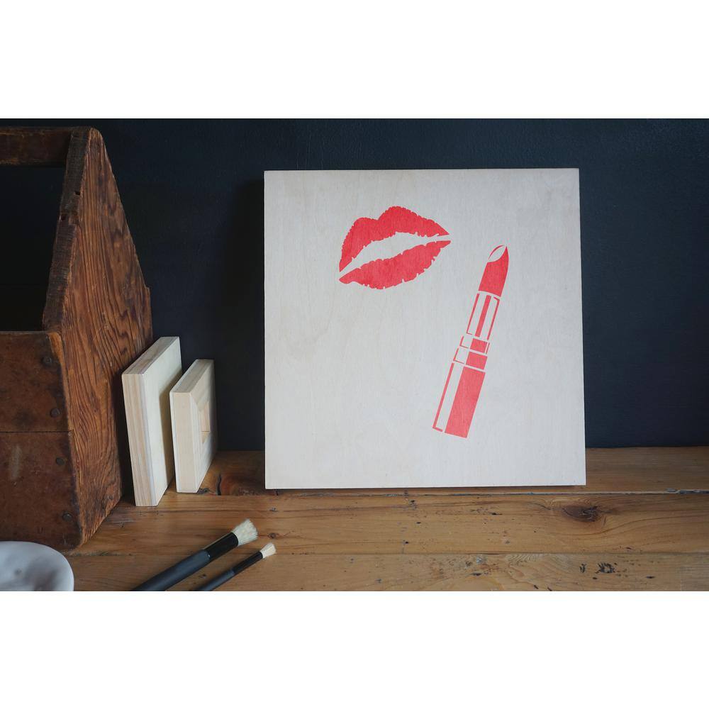 Stencil1 Lipstick and Kiss Stencil